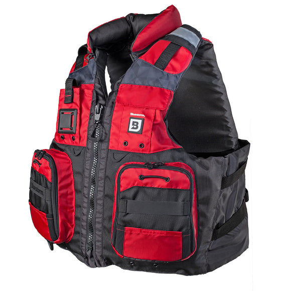 Bluestorm Classic Adult Fishing Life Jacket - Nitro Red - S/M [BS-70B-RED-S/M]