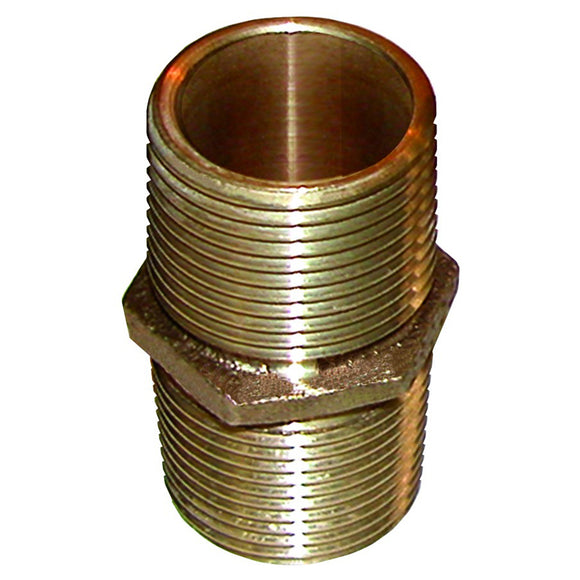 GROCO Bronze Pipe Nipple - 1/2