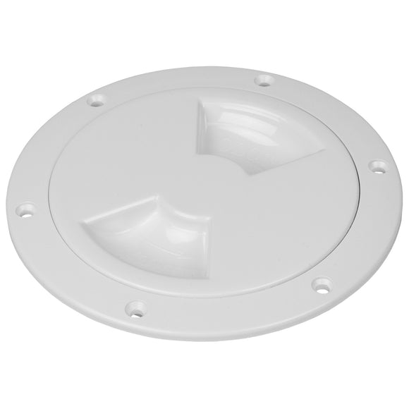 Sea-Dog Quarter-Turn Smooth Deck Plate w/Internal Collar - White - 4