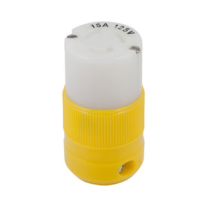 Marinco Locking Connector - 15A, 125V - Yellow [4731CR]