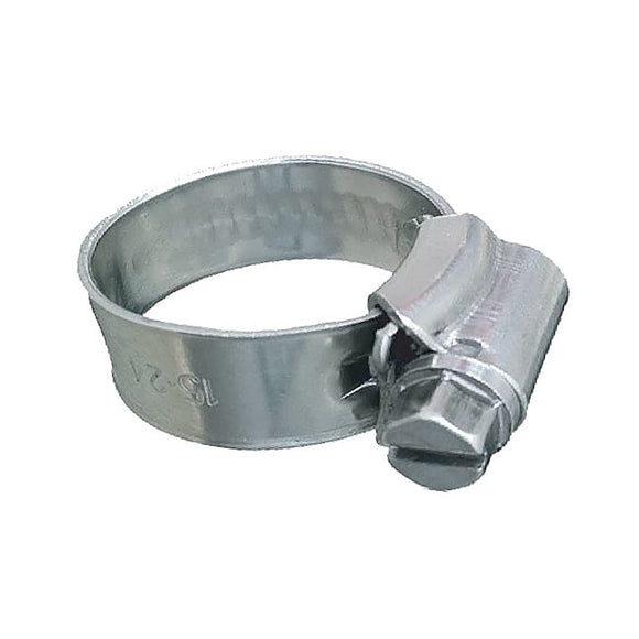 Trident Marine 316 SS Non-Perforated Worm Gear Hose Clamp - 3/8